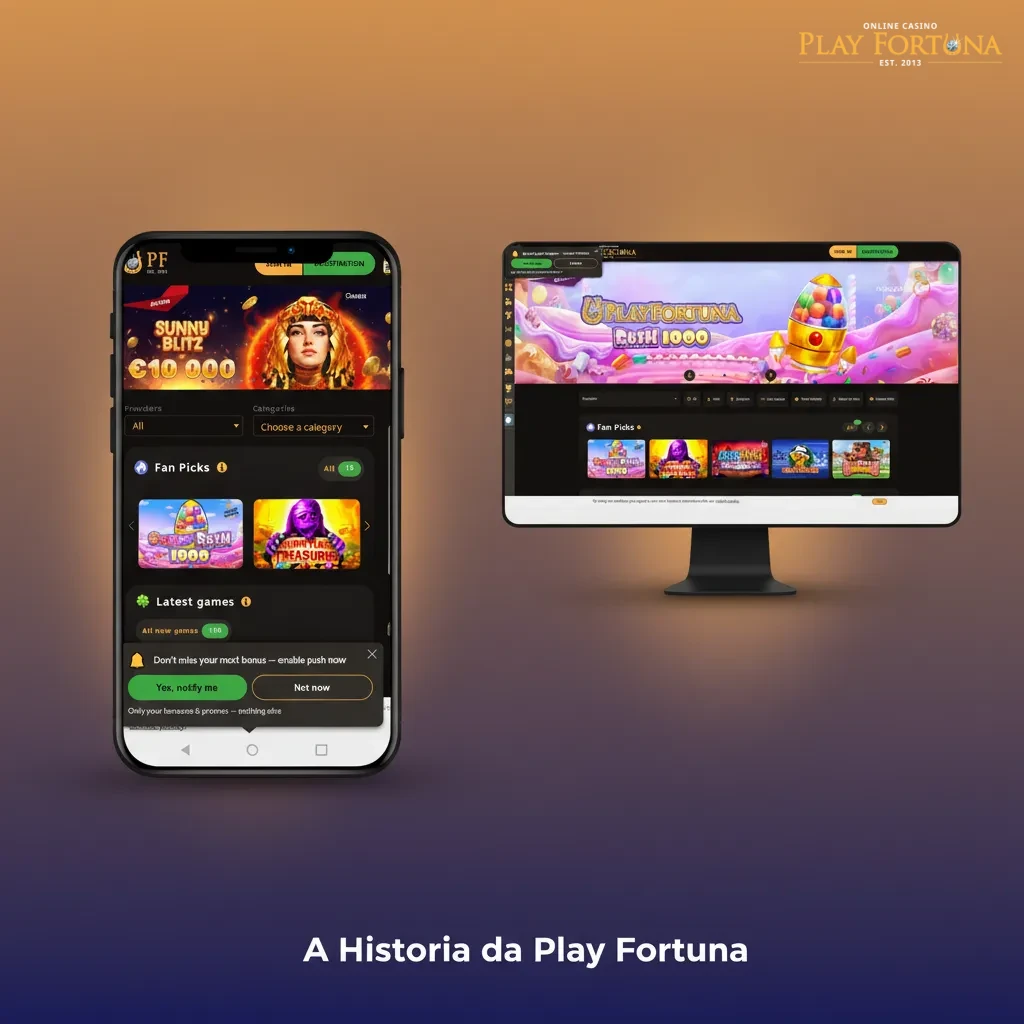 História da Play Fortuna: fundada nos anos 2010, licença internacional, forte na América Latina e promoções claras