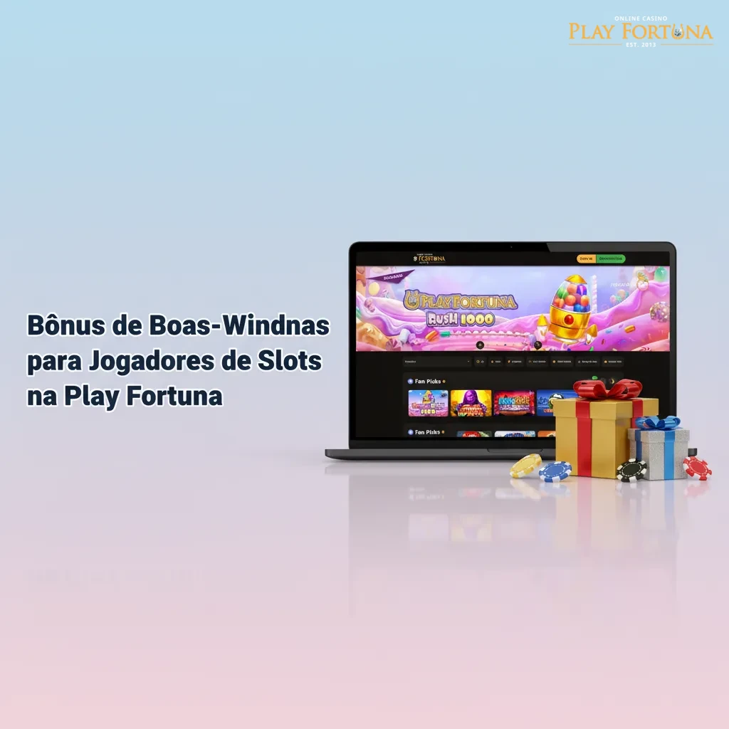 Banner Play Fortuna: bônus de boas-vindas para slots até R$5.300 + 200 rodadas grátis; depósito mínimo R$50.