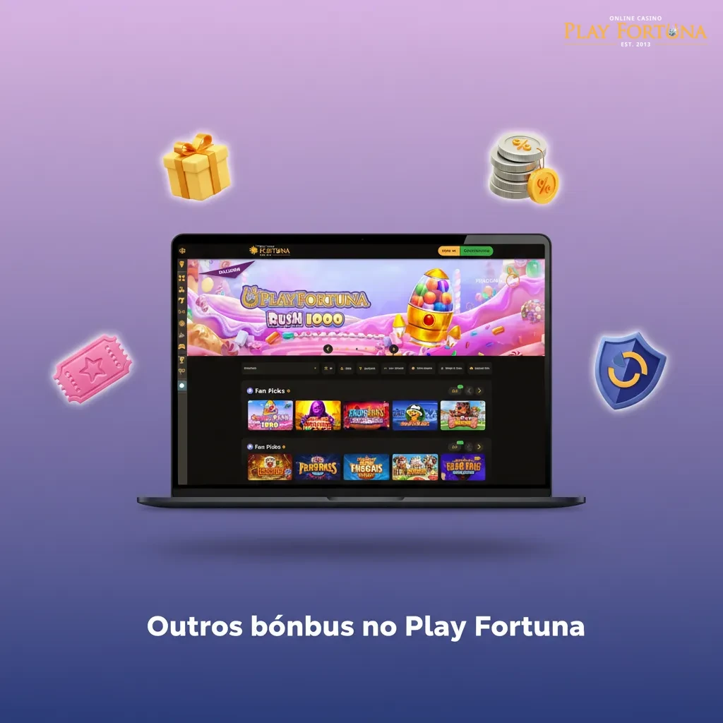 Bônus do Play Fortuna: recarga, giros grátis, cashback, torneios de slots e programa VIP.