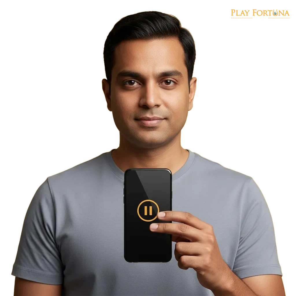 Banner de Jogo Responsável do Play Fortuna, destacando limites, pausas e autoexclusão para jogar com segurança e bem-estar.