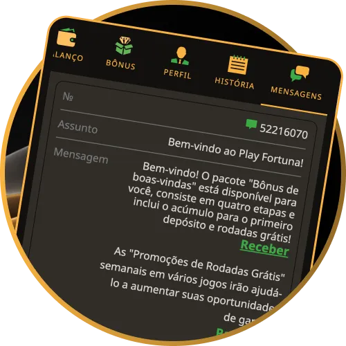 Ative os alertas para promoções no App Play Fortuna de cassino.