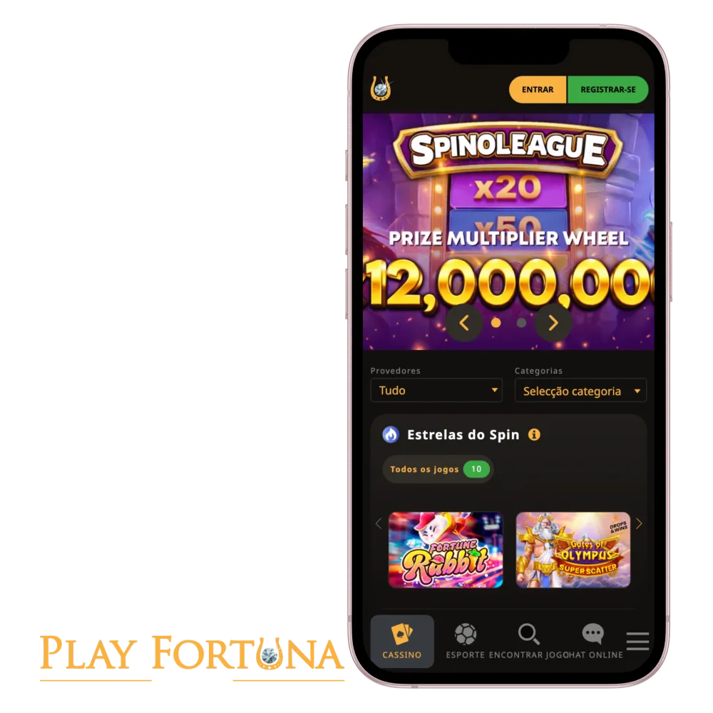 Baixe o App Play Fortuna oficial para dispositivos Android e iOS.