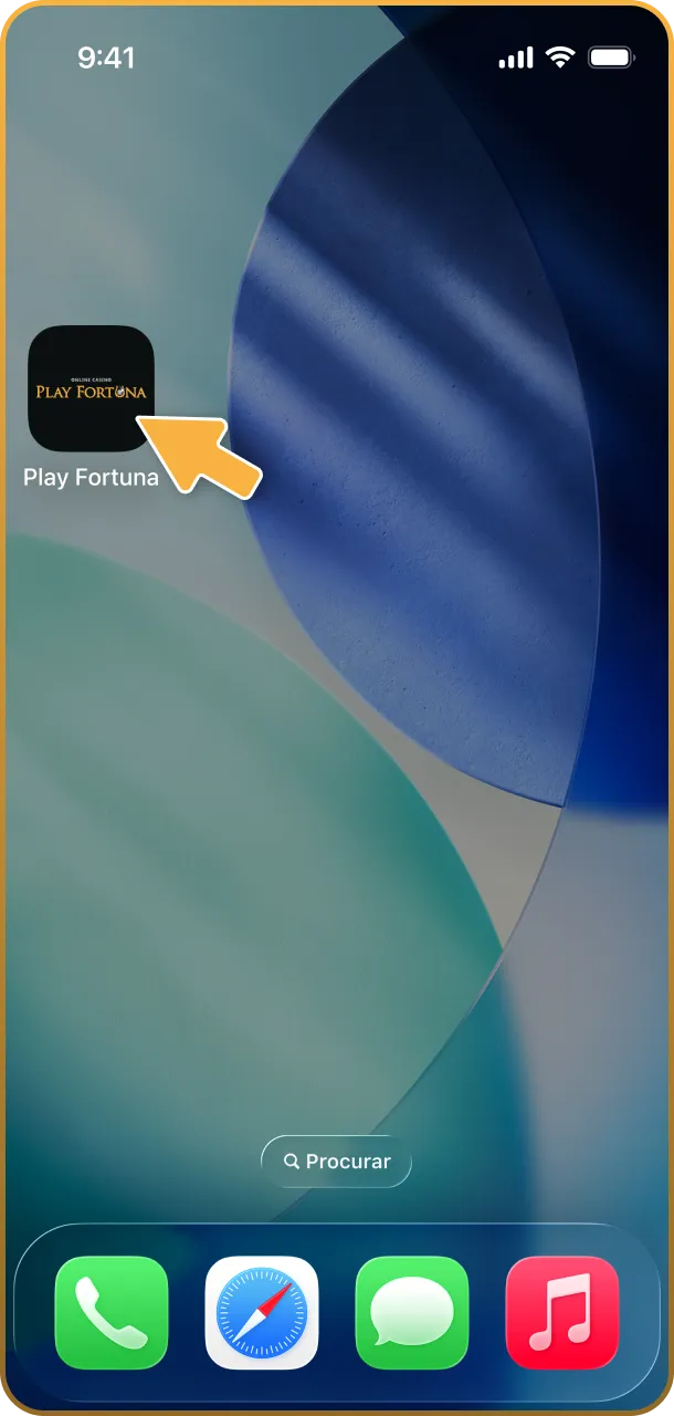 Inicie o App Play Fortuna no Android pela primeira vez hoje.