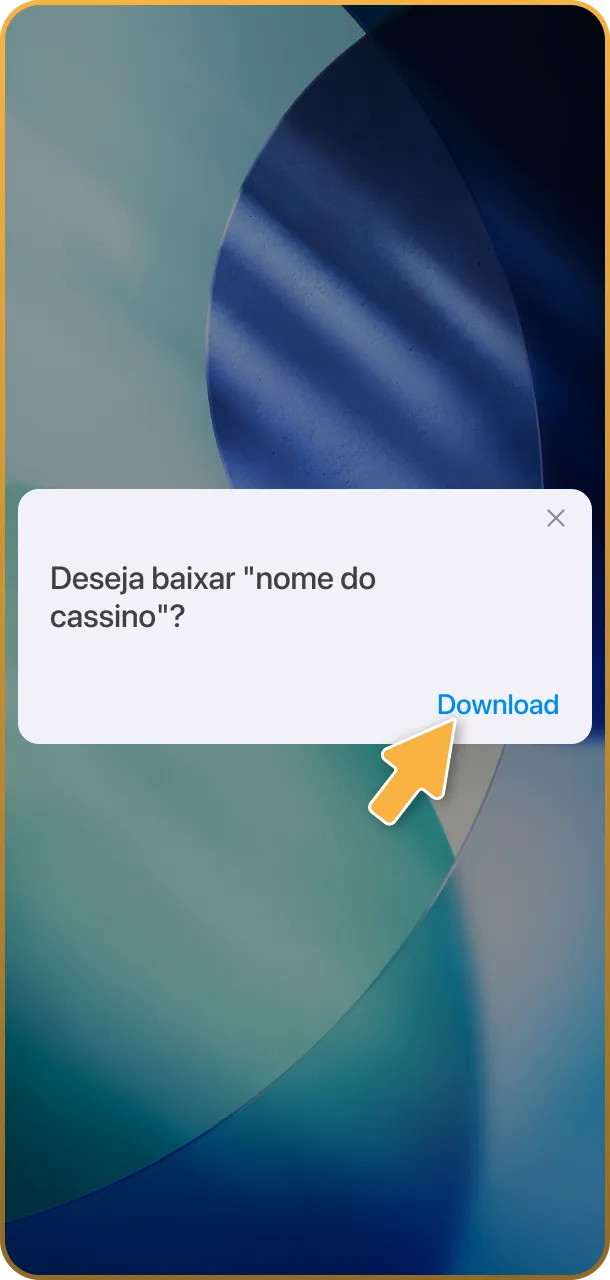 Dê permissão para instalar o App Play Fortuna no seu Android.