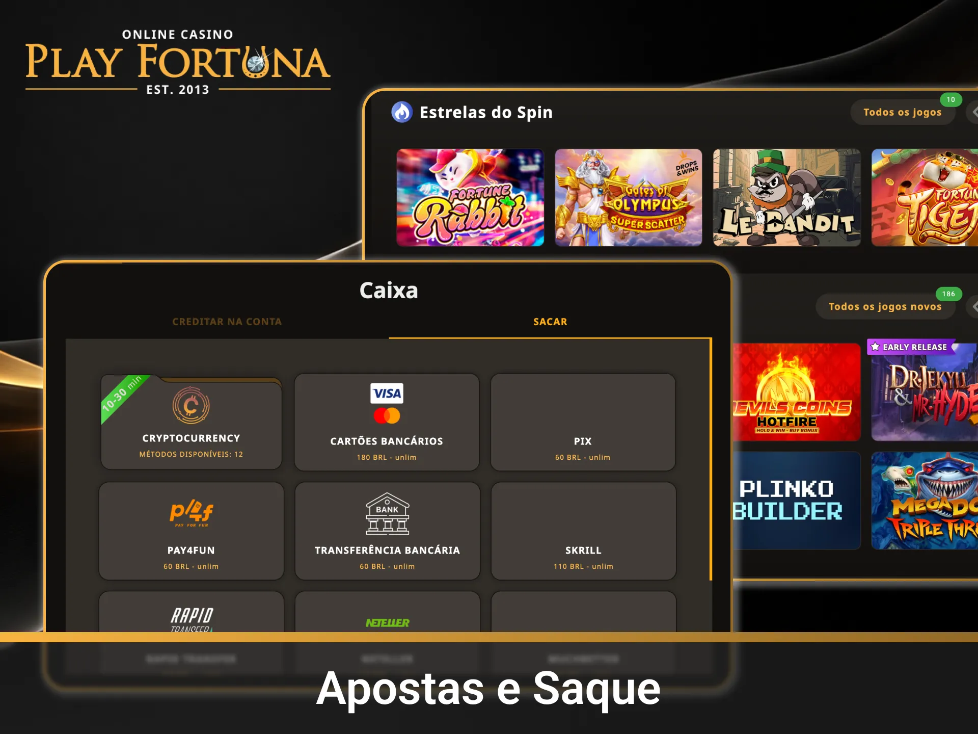 Entenda as regras de Apostas do Bônus e Saque (rollover) para converter seus ganhos de bônus em dinheiro real.