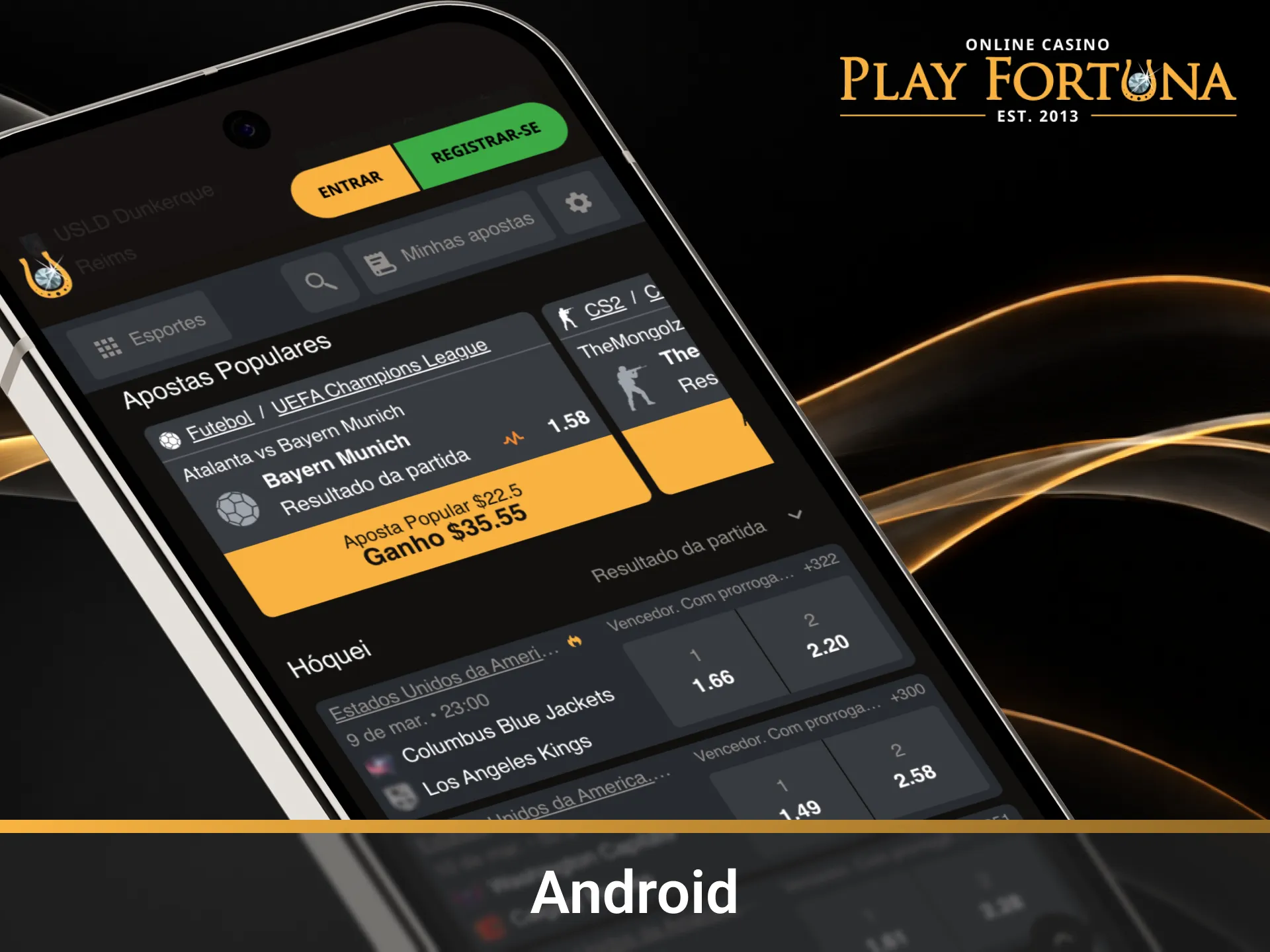 Utilize o sistema Android para gerenciar seus pagamentos na Play Fortuna.