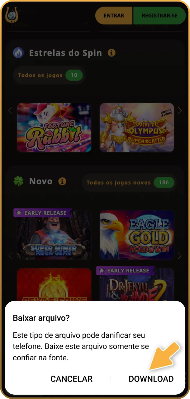 Obtenha a versão oficial do aplicativo para garantir segurança total em suas apostas móveis.