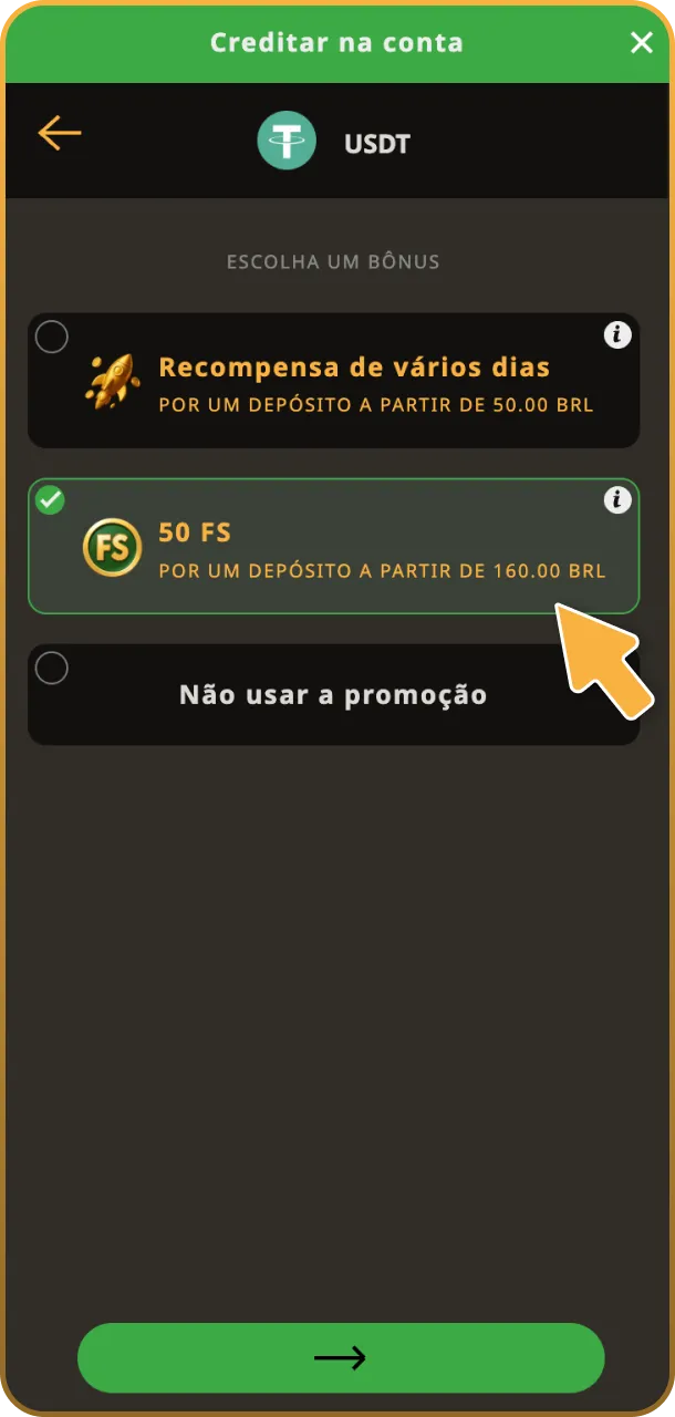 Localize o campo específico para cupons e digite seu código promocional para ativar a oferta.