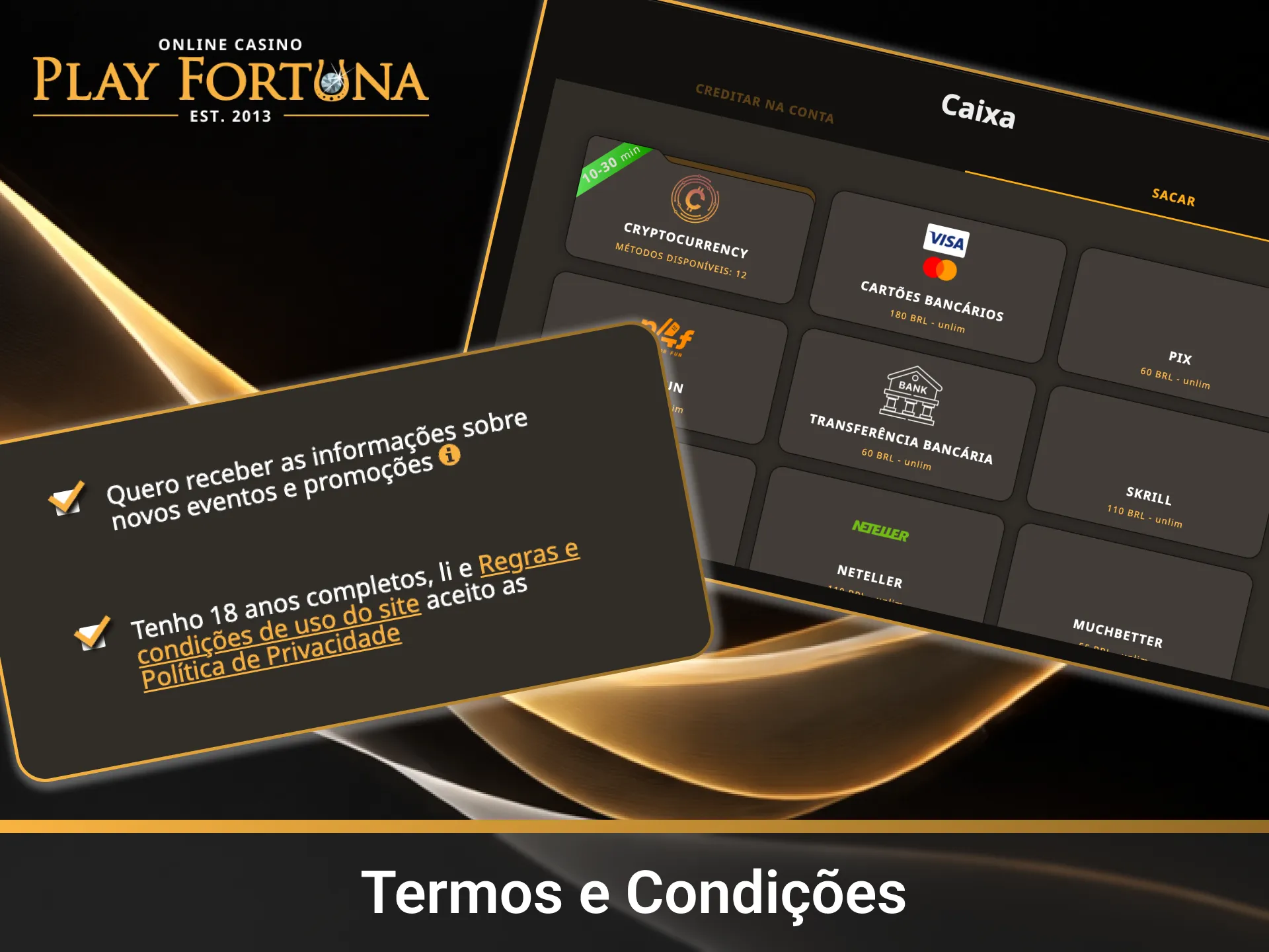 Verifique sempre os Termos e Condições de Uso do Código de Bônus para entender os requisitos de apostas (rollover) e validade.